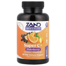 Immunity, Super C+ Elderberry with Zinc, Vitamin D3, 60 Tablets