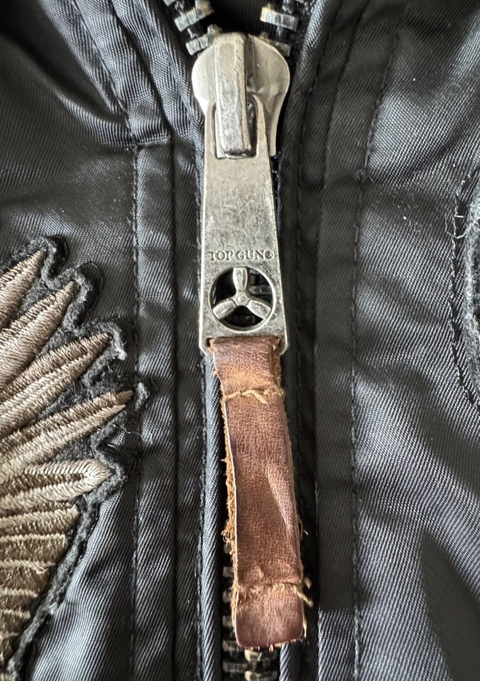 Top Gun Air Force CWU-45 Bomber Flight Jacket w/Patches Men’s S - Image 2 of 4