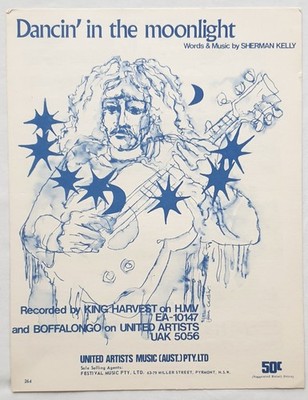 King Harvest / Boffalongo - Dancin' In The Moonlight - 1972 Australian Sheet Mus
