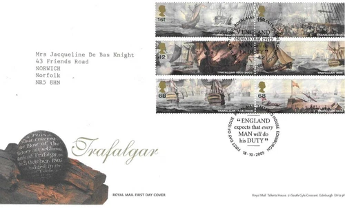 GB Comm/FDC - Trafalgar - Edinburgh -  2005 (RM983)