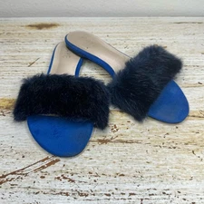 Raye Sawtelle Faux Fur Slides 6.5