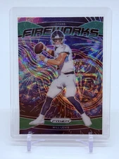 2024 Panini Prizm Football Will Levis #4 Fireworks Green Wave Tennessee Titans
