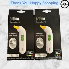 2 X - BRAUN IRT3515 THERMOSCAN 4 EAR THERMOMETER NEW FREESHIPPING