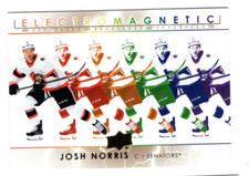 JOSH NORRIS 2021-22 UPPER DECK HOCKEY SERIES 1 ELECTROMAGNETIC - GOLD SP