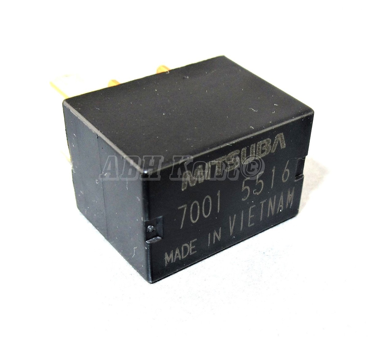 644-Honda (00-15) 4-Pin Power Black Micro Relay Mitsuba 7001-5516 