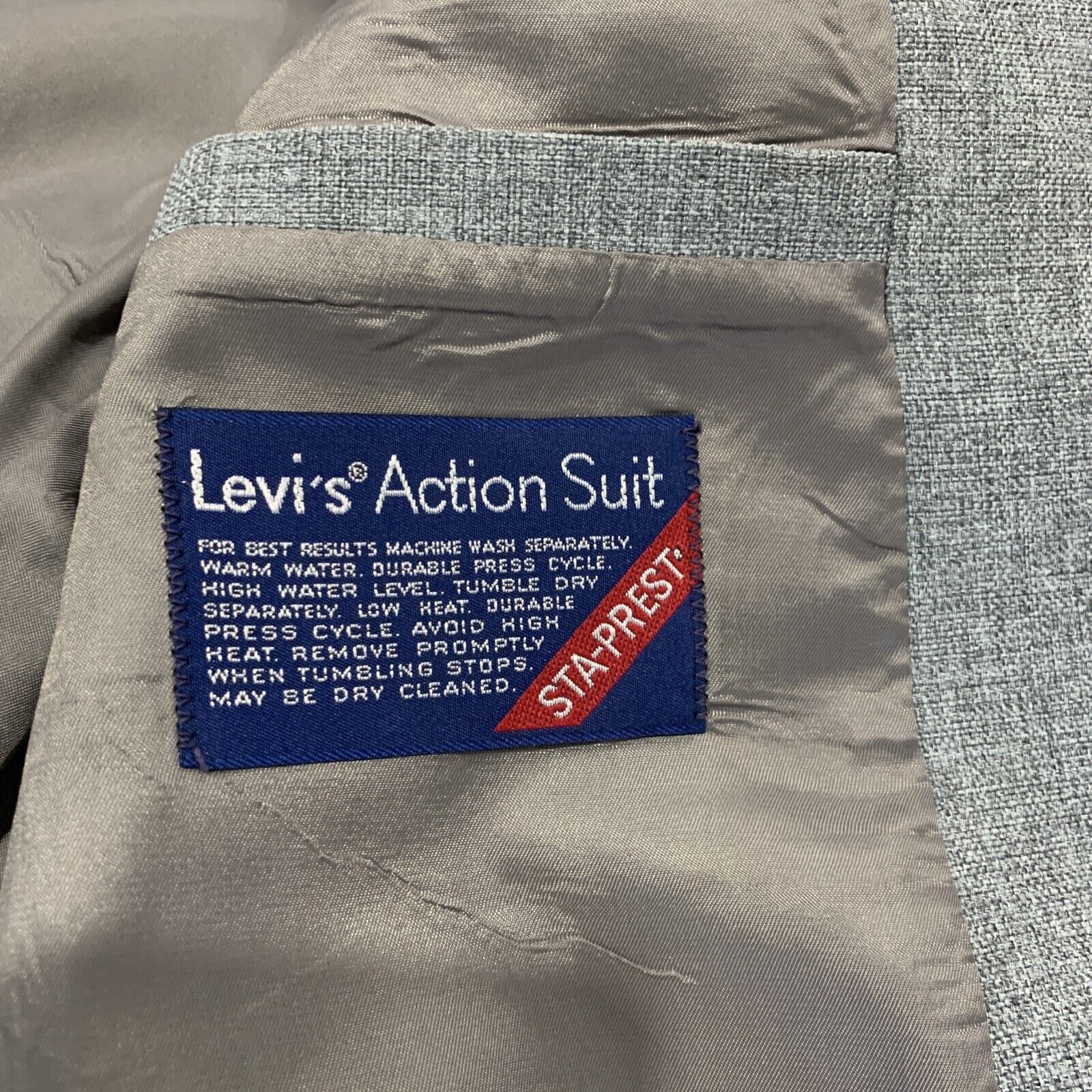 Vintage Beauty Levi's Action Suit Jacket Menswear… - image 20