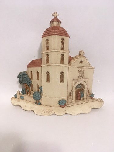 1993 Burwood 3291-1B & 2B Set Pueblo Adobe Church Hacienda Wall Hanging - Picture 7 of 10