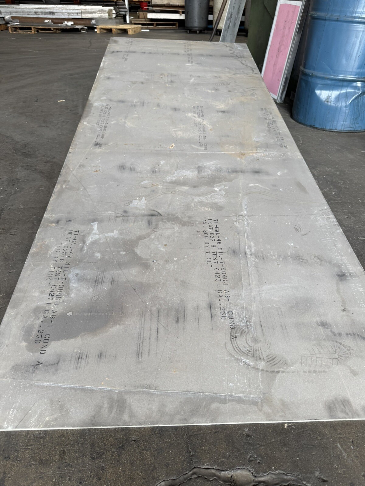 Titanium Sheet 6AL4V 12" x 36" x .250"