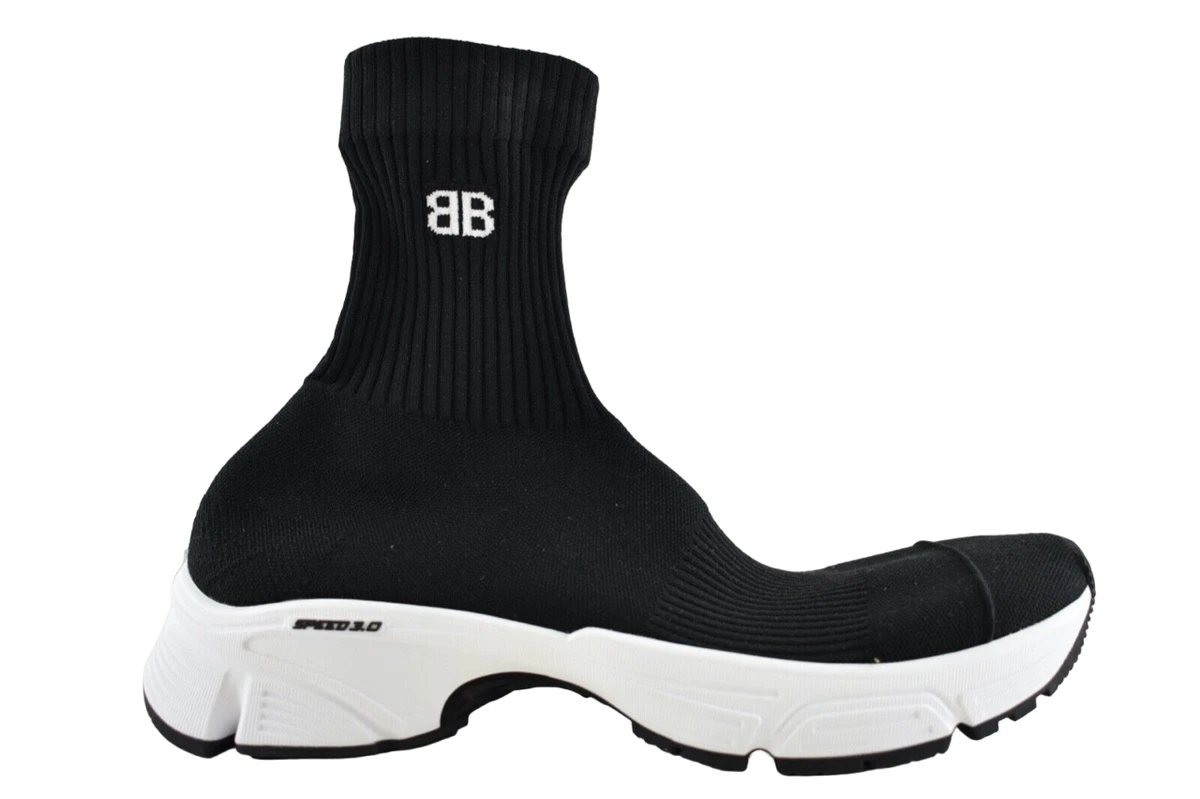 Balenciaga Speed 3.0 Sock Trainer White Black High Sneakers 41 |