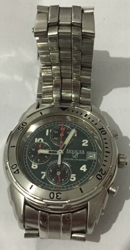 Orologio Invicta Etanche Crono acciaio datario tre contatori | eBay