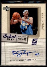 Dijon Thompson 2005-06 Upper Deck Debut Ink RC Autograph Rookie Auto Phoenix