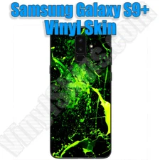 Any 1 Vinyl Decal/Skin for Samsung Galaxy S9 + Plus -Back Only- Buy 1 Get 2 Free