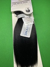 Bohyme Remi Human Hair Machine Tied PLATINUM YAKI 10" 1