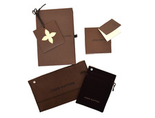 Auth Louis Vuitton Dust Bag LV Storage Bag Various Sizes 2 Pieces