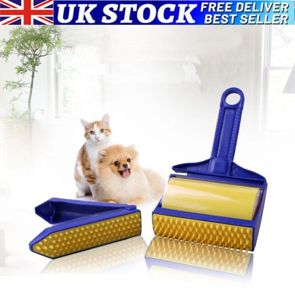 Pet Hair Remover Lint Roller Sticky Dust Wiper Reusable Home Cleaner HB