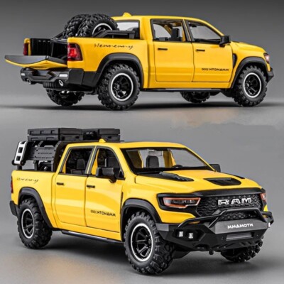 1:32 RAM 1000 TRX Mammoth Pickup Alloy Car Model Sound Light Kids Toy Gift