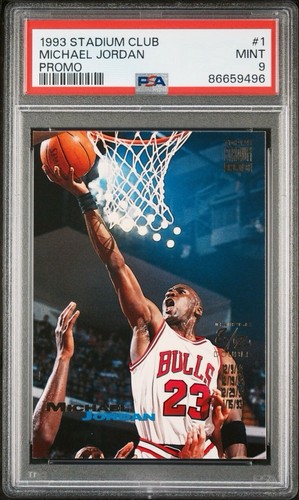 1993 Stadium Club #1 Michael Jordan Promo Rare PSA 9