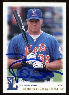 2000 St Lucie Mets ROBERT STRATTON Signed Card autograph AUTO RC | eBay