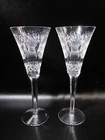 Vtg Waterford Crystal Ireland Millennium PROSPERITY 2 Toasting Flutes Champagne