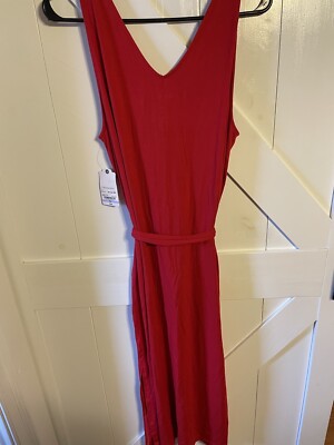 John's Bay Womens Cabaret Red Dress Size PM