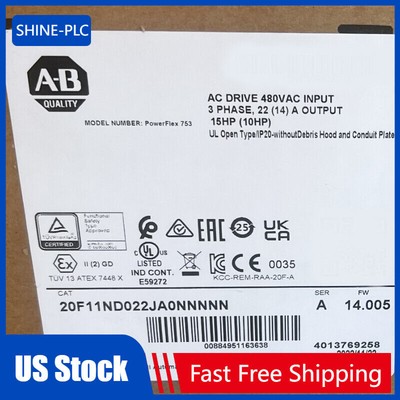 Allen Bradley 20F11ND022JA0NNNNN PowerFlex 753 AC Drive 20F11ND022JA0NNNNN