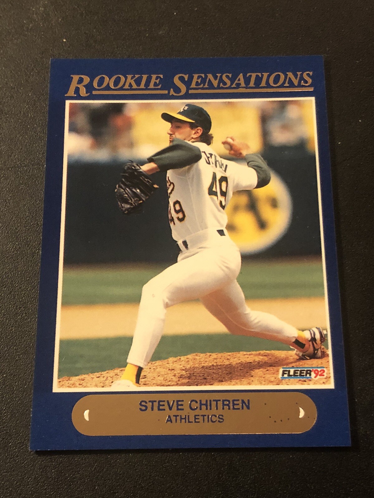 1992 Fleer Rookie Sensations Steve Chitren #14