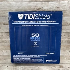 TIDI Shield 932477-1 Powder-Free Latex Specialty Gloves Size: Small - 50 Pair