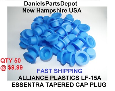 QTY50 ESSENTRA 1/2'' Tapered Blue Cap Plug LDPE 10-05062 LF15A PROTECTIVE Plastic