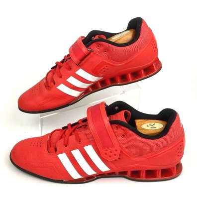 red adipower weightlifting shoes