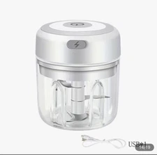 Electric Mini Food Processor Garlic Chopper Onion Grinder Cutter Vegetable White