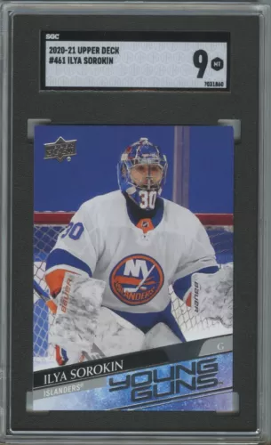 2020-21 Upper Deck Ilya Sorokin YoungGuns #462 RC Rookie - SGC 9 Mint