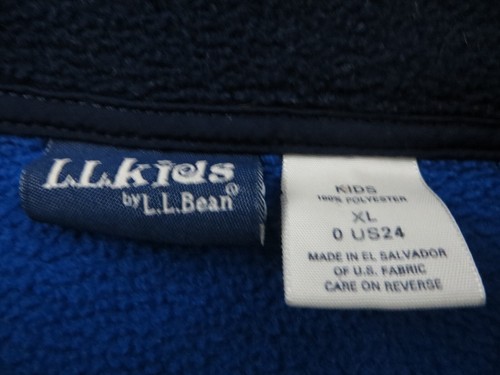 Chaqueta LLBean Niños Talla XL Azul Cremallera Cierre con 2 Bolsillos LG - Imagen 10 de 10