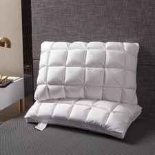 100% White Goose Down Feather Pillow Premium Quality 1500g One/Twin Pack