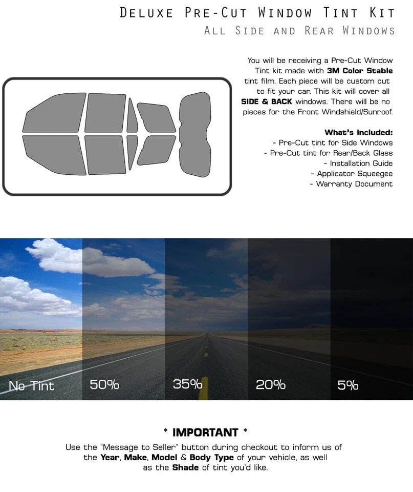Película de vidrio tinte ventana precortada estable color 3M para Land Rover LR2 2009-2015 Foto 3 de 4