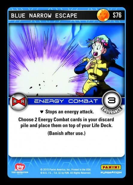 ドラゴンボール - ブルー DBZ Dragon Ball Z TCG Card Panini Evolution S76 Blue Narrow