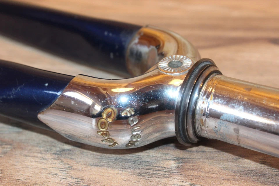 Coppi Lugged Chrome Crown Masciaghi 700c Fork 1-inch Threaded Engraved - Image 3 of 4