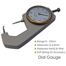 BESQUAL Dial Caliper. Measures both Metal and Wax. Equipped with soft sp 100584