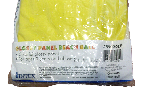 Vintage Intex 2010 20" Glossy Panel Color block Beach Pool Ball #59020EP - Picture 3 of 3