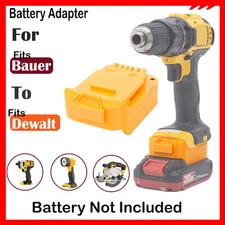 For Bauer 20V Lithium Battery Adapter For Dewalt 20V Cordless Series Power Tools