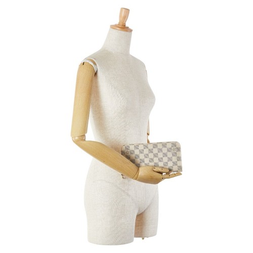 LOUIS VUITTON Damier Azur Portefeuille Ansolit Purse N63072 Women 【Used】 - Picture 12 of 12