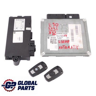 BMW E60 E90 E91 N52 325i 525i 218HP ECU Kit DME 7567178 CAS3 Schluss Automatik