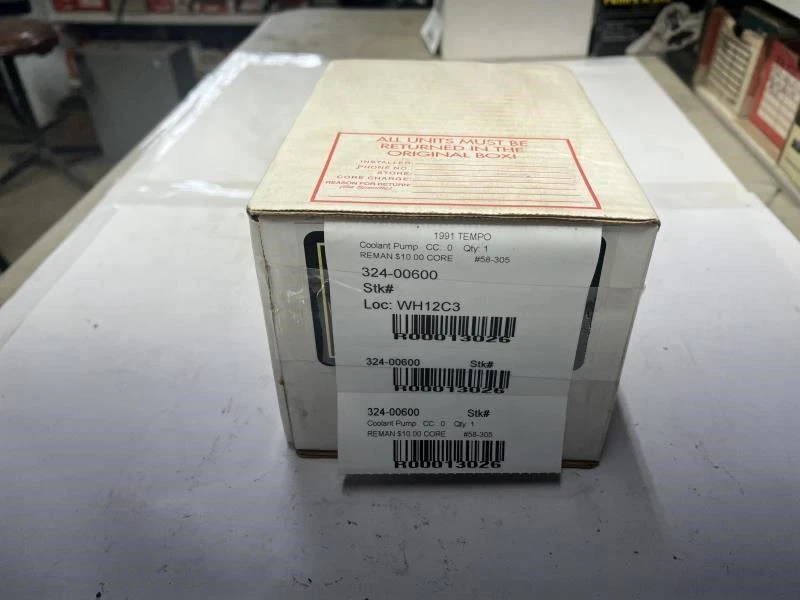 Bomba de agua del motor remanufacturada para Ford Tempo Mercury Topaz L4 1984-1991 2,3 L Foto 3 de 3