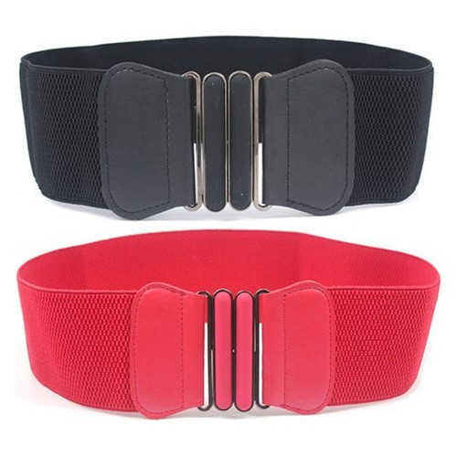 Para Mujeres Ancho Elástico Imitación Corsé Cinturón | eBay