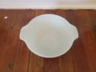 Vintage Anchor Hocking Fire King White Cinderella Handle Mixing Bowl #20