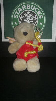 Starbucks Cupid w Bow & Arrow Valentine's Day Bearista 13th Edition Very Cute! 