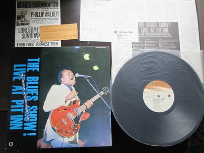 Phillip Walker George Smith Blues Show Live Japan Vinyl LP w Promo Flyer Ticket