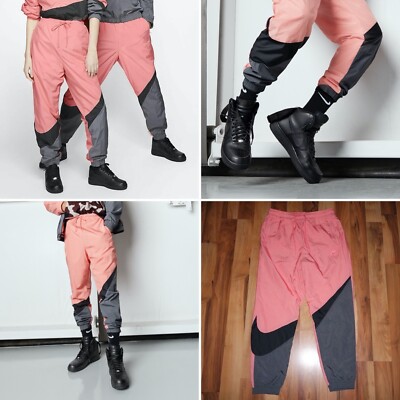 NWT NIKE SPORTSWEAR BIG SWOOSH WOVEN PANTS JOGGERS AR9894 668 PINK L $120 |  eBay