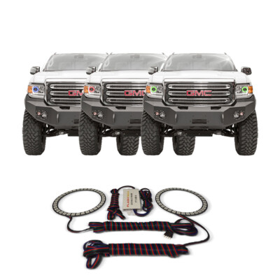 RGB Multi Color CHS Headlight Halo kit for GMC Canyon 15-18