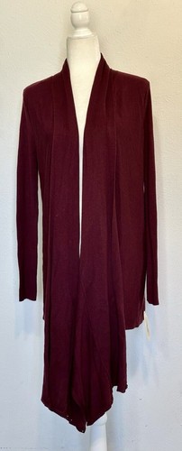 NWT Nordstrom Lingerie Women Size M Long Sleeves Open Front Long Wrap Cardigan