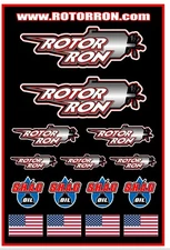 Rotor Ron 4x6 Inch Vinyl Die-Cut Sticker Sheet